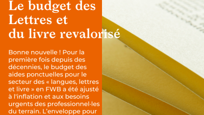 Une belle hirondelle budgétaire fera-t-elle le printemps d’une nouvelle politique des Écritures et du livre ?