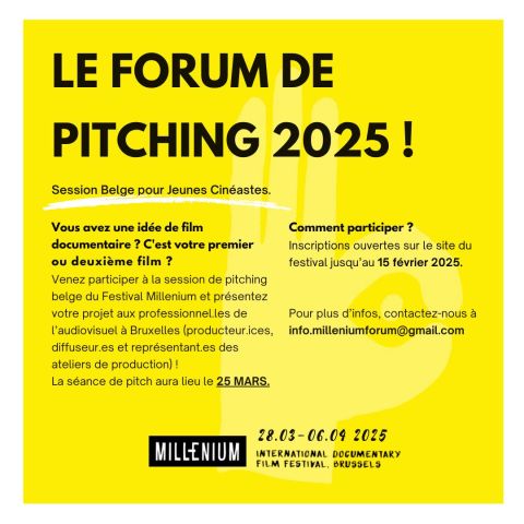 Forum de pitching belge au festival Millenium