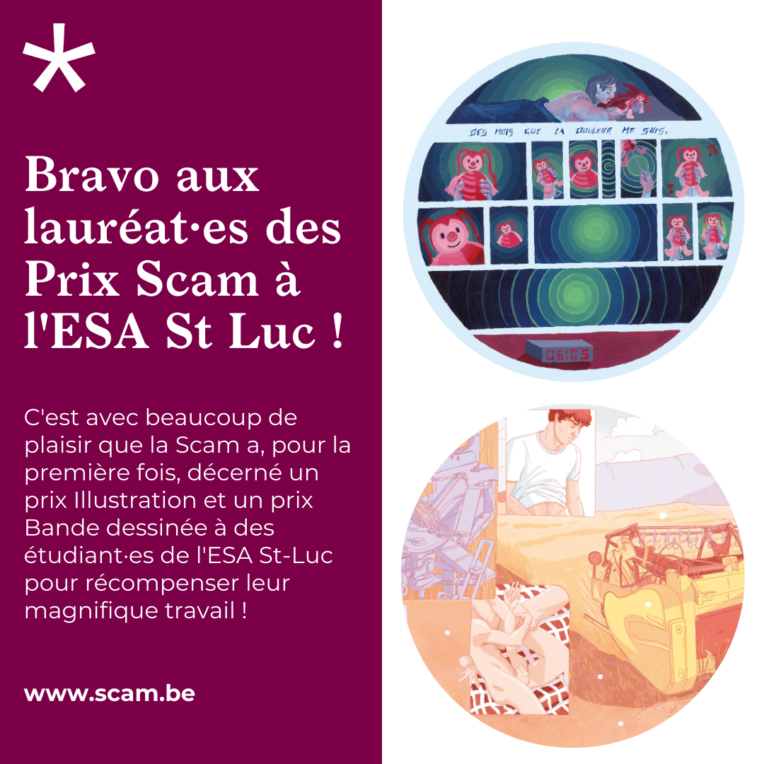 Bravo aux lauréat·es des Prix Scam à l'ESA St Luc !