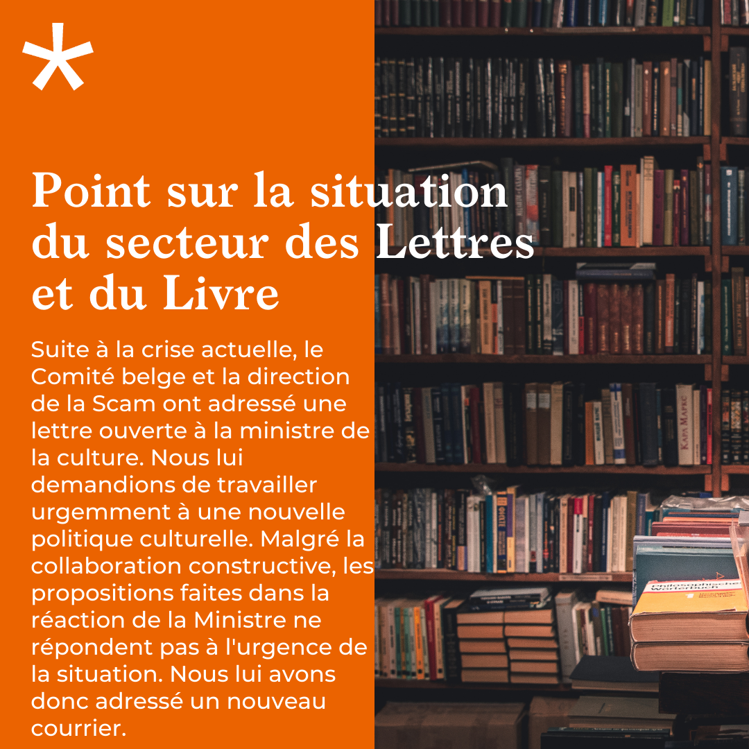 Secteur des Lettres et du Livre : le point sur la situation